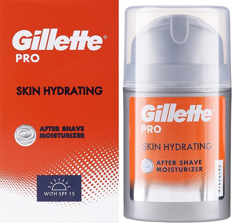Крем после бритья - Gillette Pro Skin Hydrating After Shave Moisturing Spf15 — фото N3
