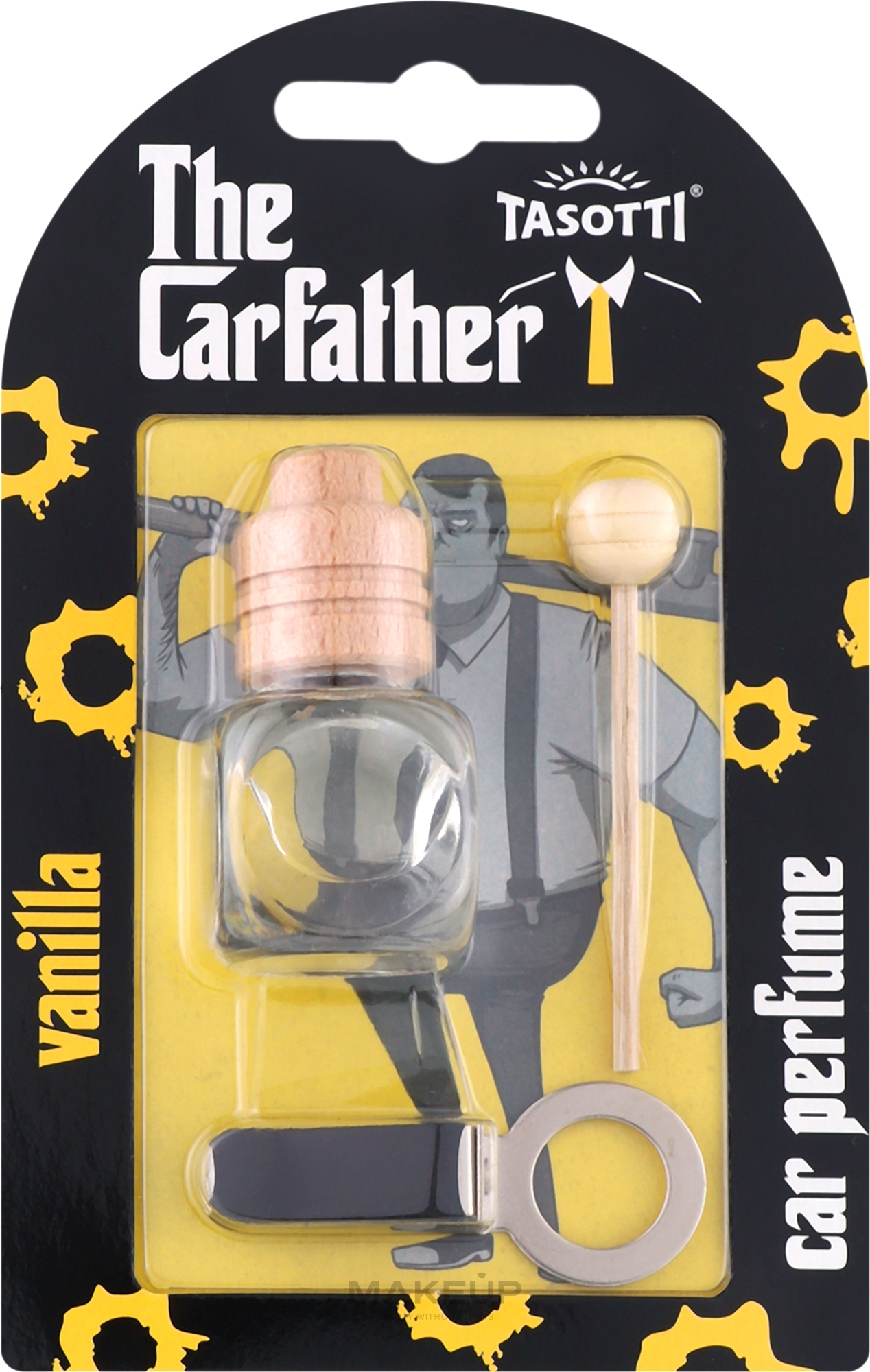 Автомобильный ароматизатор на дефлектор - Tasotti Carfather Wood Vanilla — фото 7ml