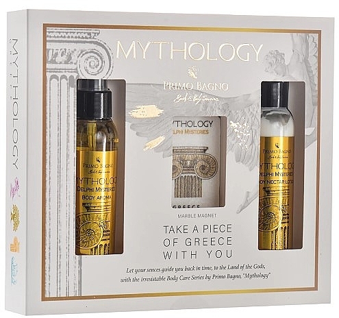 Набор - Primo Bagno Mythology Delphi Mysteries Set (b/cr/100 ml + b/aroma/100 ml + magnet) — фото N1