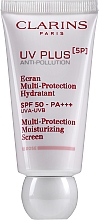 Зволожувальний захисний флюїд-екран для обличчя - Clarins UV Plus [5P] Anti-Pollution SPF 50 Rose — фото N5