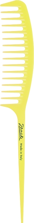 Гребень с ручкой, желтый - Janeke Fashion Supercomb  — фото N1