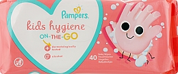 Духи, Парфюмерия, косметика Детские влажные салфетки, 40 шт - Pampers Kids Hygiene On The Go 