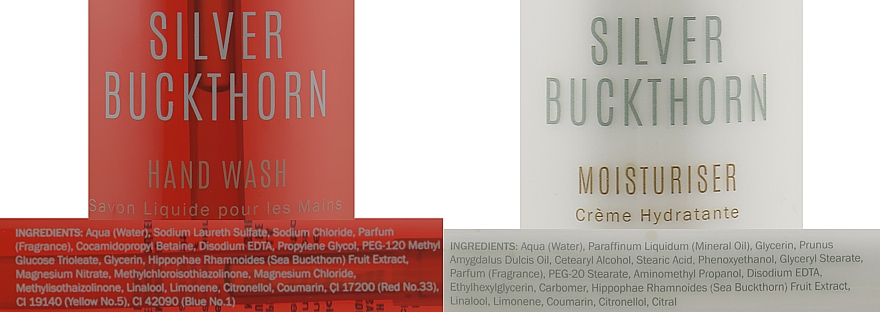 Набор - Silver Buckthorn Hand Care Set (h/wash/300ml + cream/300ml) — фото N3