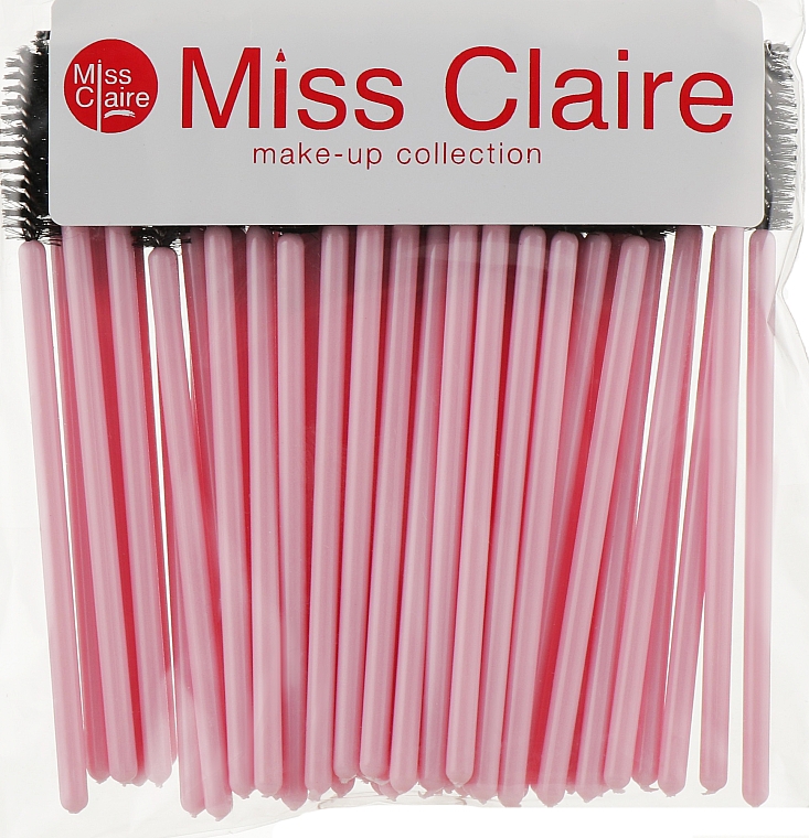 Одноразовые щеточки для ресниц и бровей, черные - Miss Claire — фото N3