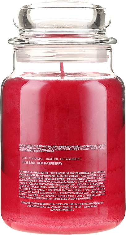 Свічка у скляній банці - Yankee Candle Red Raspberry — фото N4