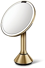 Зеркало сенсорное с двойной подсветкой - Simplehuman Mirror Sensor Touch Control & Dual Light Brass — фото N2