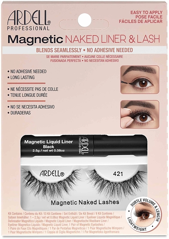 Набор - Ardell Magnetic Naked Liner & Lash 421 (eye/liner/2.5g + lashes/2pc) — фото N1