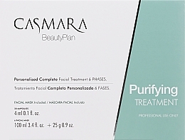 Профессиональный монодозный уход - Casmara Purifying Treatment (ampoules/30x4ml + mask/6x100ml + 6x25g) — фото N1