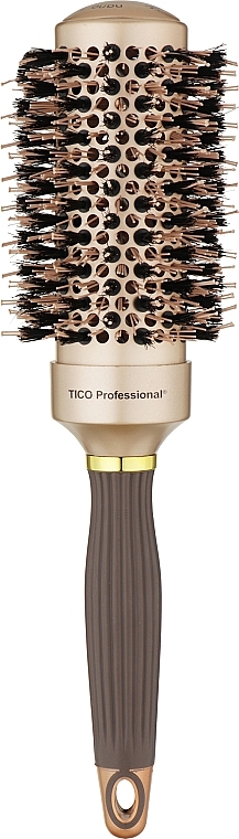 Щетка-браш для волос, 45 мм - Tico Professional Nano Tech Ceramic Ionic Gold & Brown — фото N1