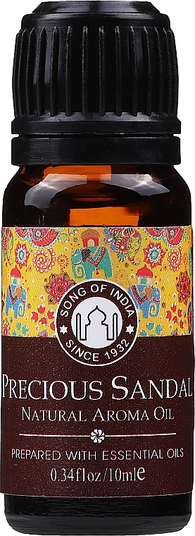 Ароматическое масло "Благородный сандал" - Song of India Natural Aroma Oil Precious Sandal — фото N1