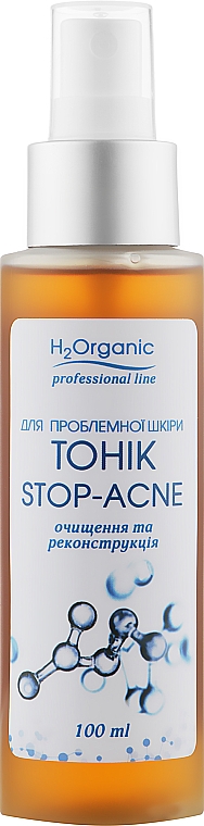 Тонік для обличчя "Очищення та реконструкція" - H2Organic Stop-Acne