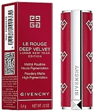 Помада для губ - Givenchy Le Rouge Deep Velvet 2022 Lunar New Year Edition — фото N2