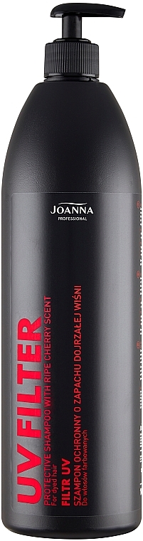Шампунь з фільтром UV та ароматом вишні для фарбованого волосся - Joanna Professional Hairdressing Shampoo — фото N1