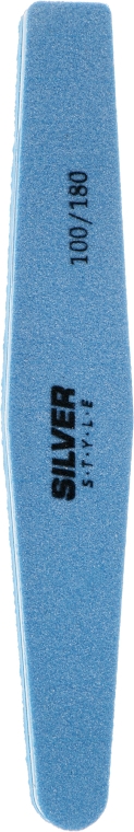 Пилочка полірувальна, 100/180, SNF-051/4, синя - Silver Style — фото N1