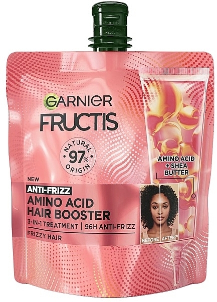 Бустер-маска для волнистых и вьющихся волос - Garnier Fructis Amino Acid Hair Booster  — фото N1