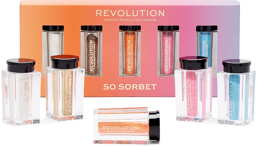 Набор - Makeup Revolution Glitter Bomb Collection So Sorbet — фото N1
