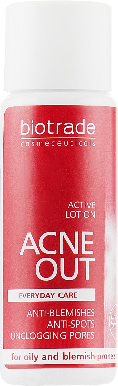 Активный антибактериальный лосьон для жирной и проблемной кожи локального применения - Biotrade Acne Out Active Lotion (мини)