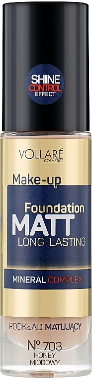 Тональный крем с матирующим эффектом - Vollare Cosmetics Make Up Foundation Matt Long-Lasting