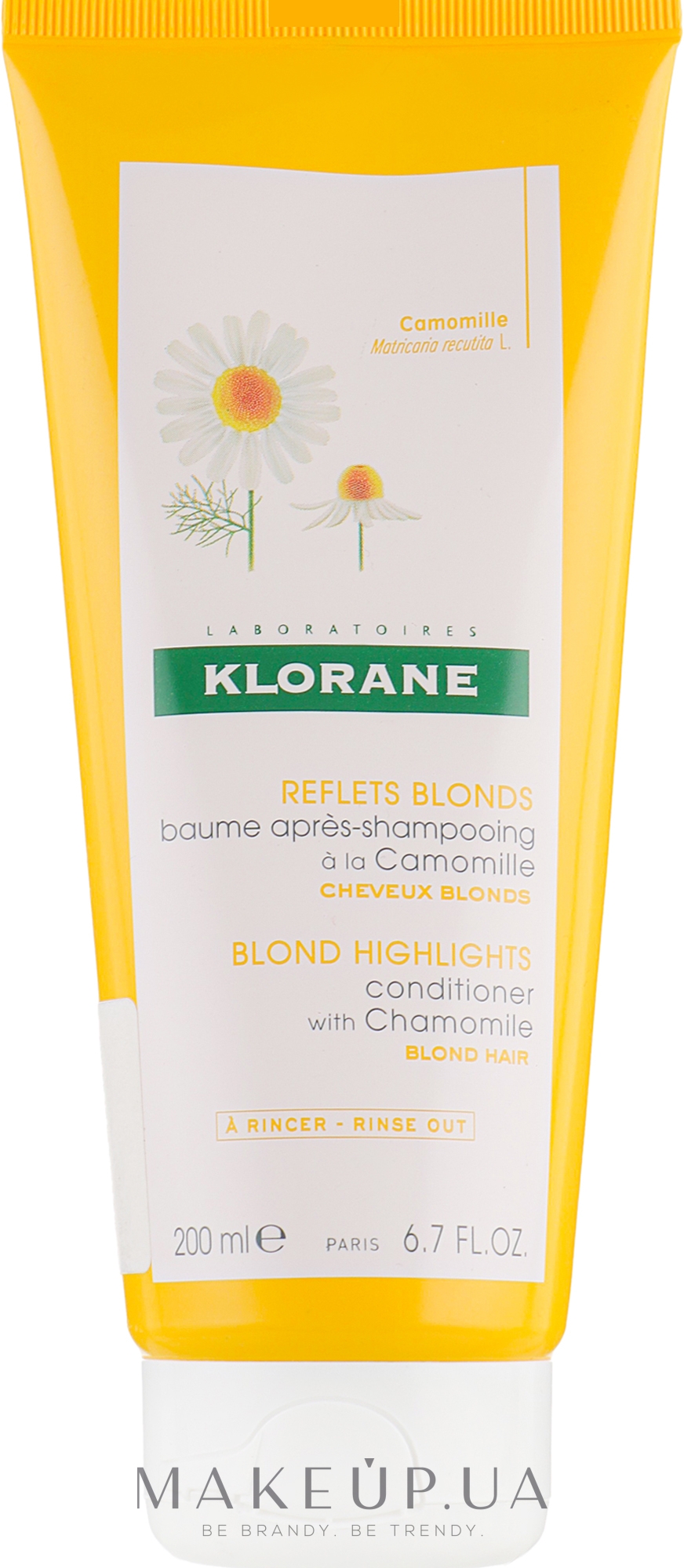 Кондиционер для волос - Klorane Blond Highlights Conditioner With Chamomile — фото 200ml