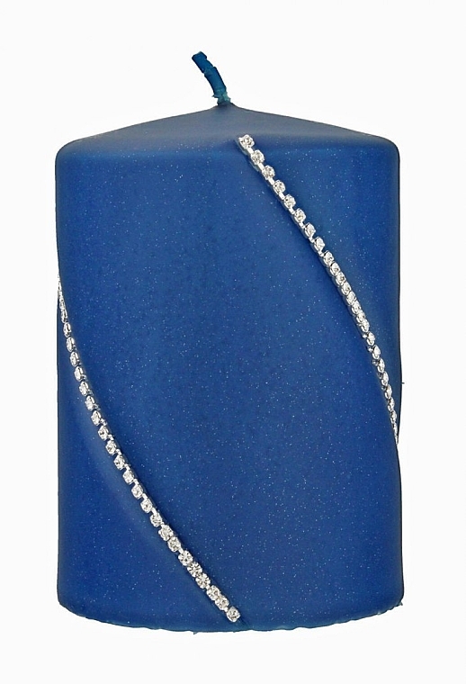 Декоративная свеча 7x10 см, синяя - Artman Bolero Mat — фото N2