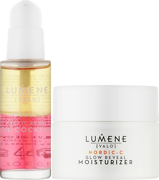 Набір - Lumene Valo Glow Wonders (f/serum/30ml + f/cr/50ml) — фото N2