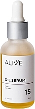 Парфумерія, косметика РОЗПРОДАЖ Олійна сироватка зі скваланом для всіх типів шкіри - ALIVE Cosmetics Oil Serum 15 *