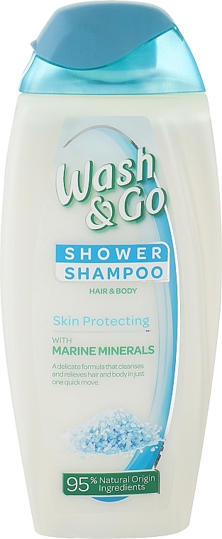 Шампунь-гель для душу 2в1 "Protecting" - Wash&Go Shower Shampoo — фото N1