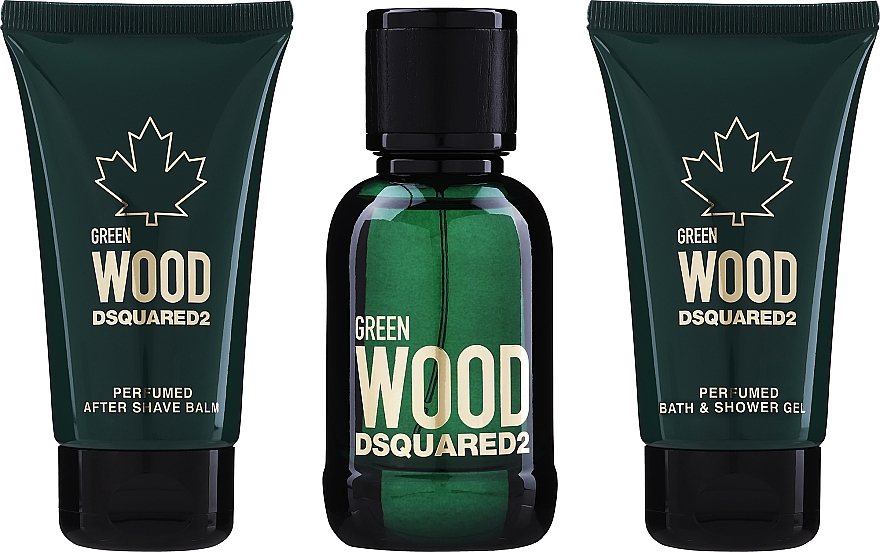 Dsquared2 Green Wood Pour Homme - Набір (edt/50 ml + s/g/50 ml + aft sh balm/50 ml)