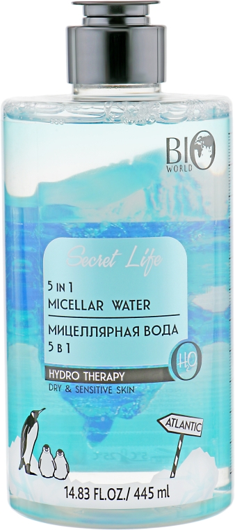 Мицеллярная вода 5 в 1 - Bio World Secret Life Hydro Therapy 5 In 1 Micellar Water