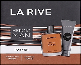 La Rive Heroic Man - Набор (edt/100ml + sh/gel/100ml) — фото N1