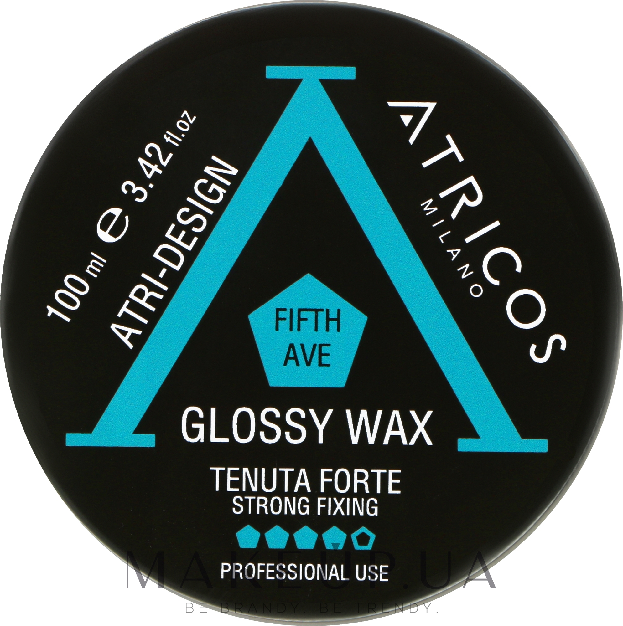Глянцевий віск для волосся сильної фіксації - Atricos Fifth Ave Glossy Wax — фото 100ml
