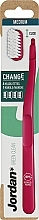 Зубная щетка с 4 сменными головками, средней жесткости, красная - Jordan Change Green Clean — фото N1