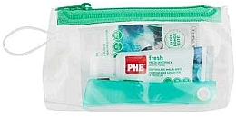 Парфумерія, косметика Набір - PHB Fresh Travel Kit (t/brush + t/paste/15ml + bag)