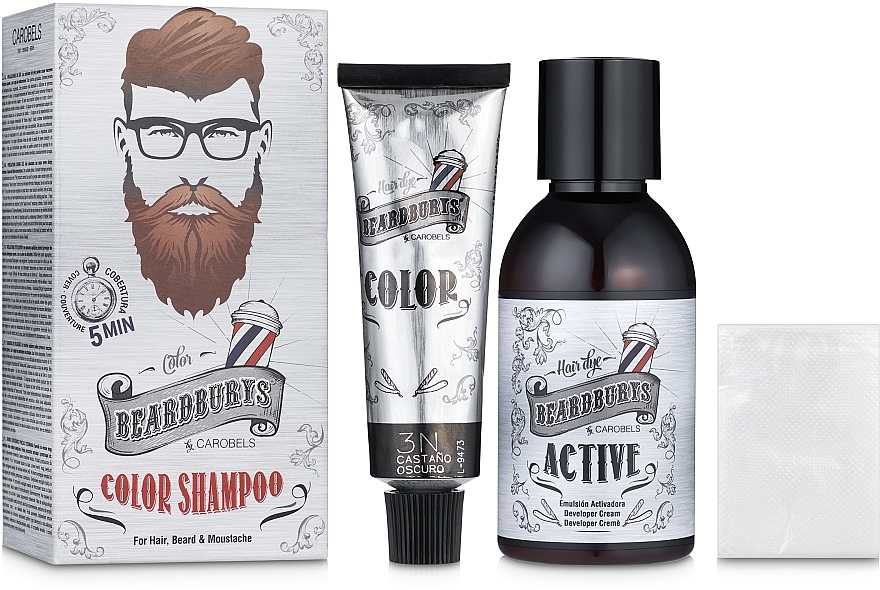 УЦЕНКА Шампунь камуфлирующий для головы, бороды и усов - Beardburys Color Shampoo * — фото N1