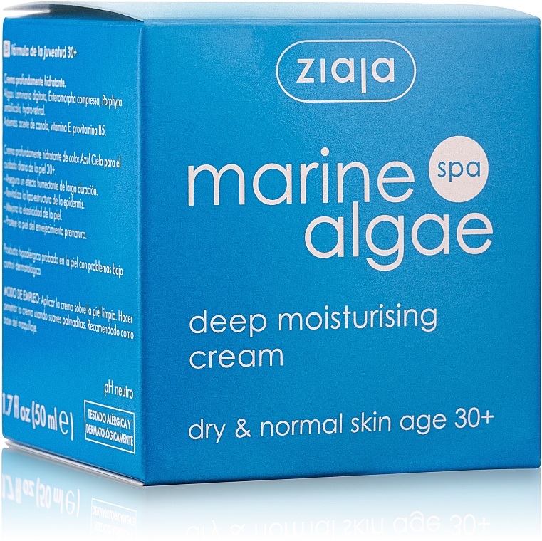 Крем для обличчя глибоко зволожуючий - Ziaja Marine Algae Spa Deep Moisturising Cream — фото N2