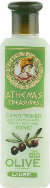 Кондиционер-тоник для волос с лавровым маслом, органическим оливковым маслом и органическим экстрактом листьев оливы - Athena`s Treasures