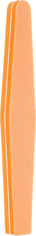 Пилка-баф для ногтей двухсторонняя, трапеция 100\180, оранжевая - Tools For Beauty Diamond Orange — фото N1