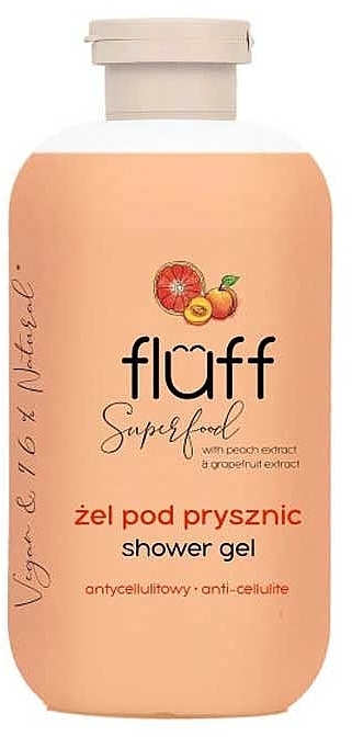 Гель для душа "Персик и грейпфрут" - Fluff Superfood Peach & Grapefruit Shower Gel — фото N1