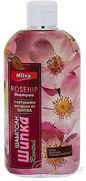 Зволожувальний шампунь для сухого волосся із шипшиною - Milva Rosehip Shampoo — фото N1