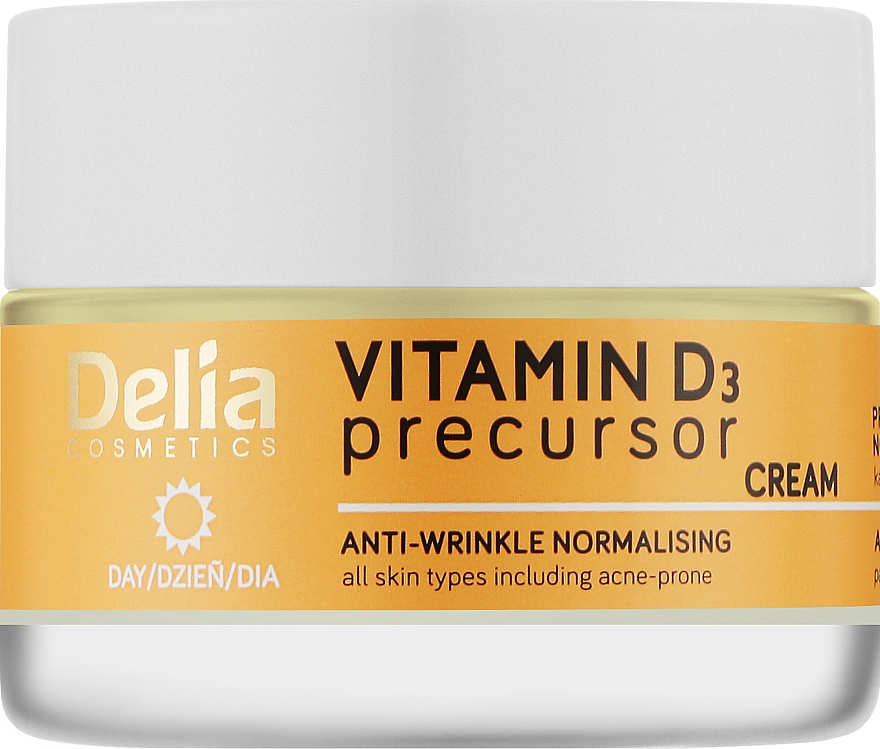 Дневной крем для лица против морщин с витамином D3 - Delia Vitamin D3 Precursor Day Cream — фото N1