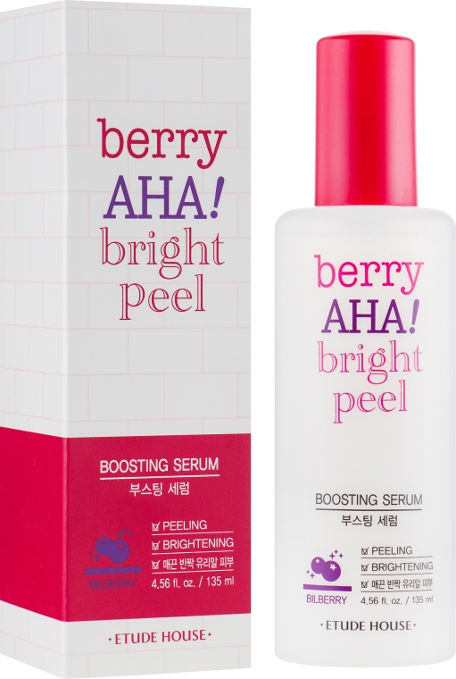 Сыворотка для лица обновляющая - [Etude Berry AHA Bright Peel Boosting Serum