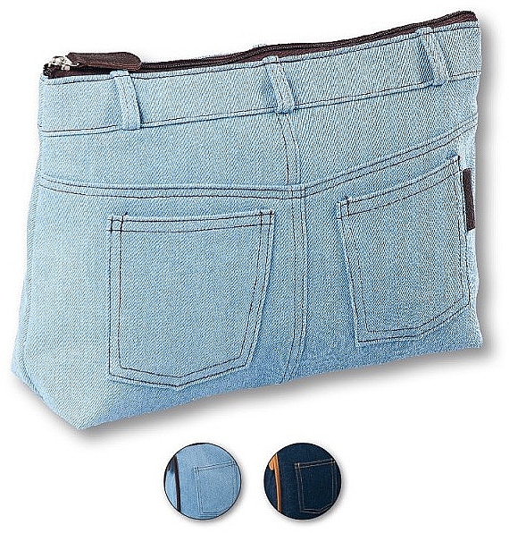 Косметичка "Real Jeans. Denim", 94583, синяя - Top Choice — фото N1