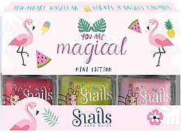 Духи, Парфюмерия, косметика Набор лаков для ногтей - Snails You Are Magical Mini Edition Flamingo (nail/polish/3x7ml)