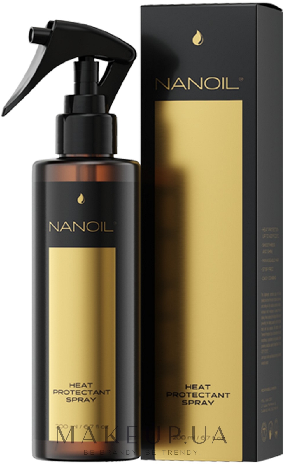 Термозащитный спрей для волос - Nanoil Heat Protectant Spray — фото 200ml