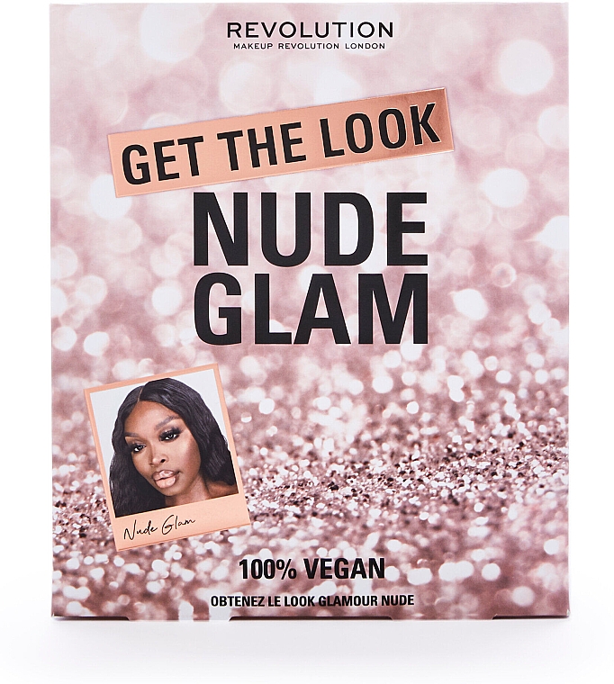 Набор, 6 продуктов - Makeup Revolution Get The Look: Nude Glam Makeup Gift Set — фото N2