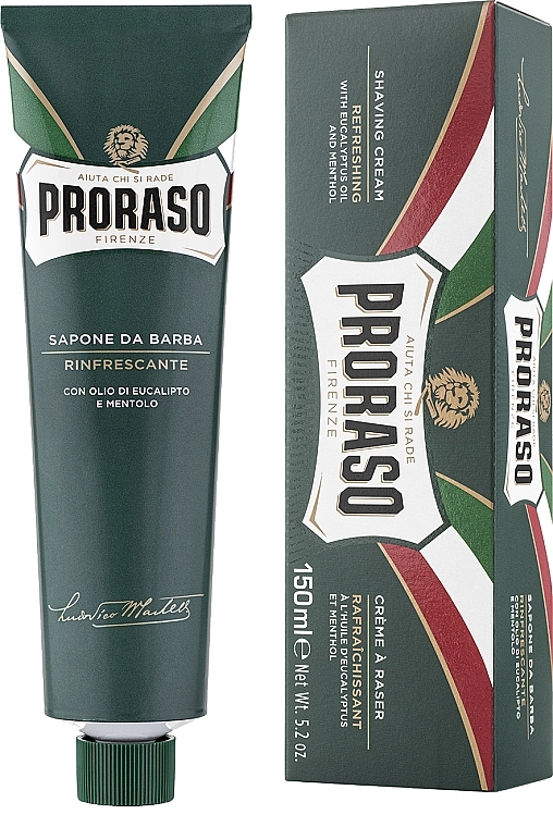 УЦІНКА Крем для гоління з екстрактом евкаліпта і ментолу - Proraso Green Line Refreshing Shaving Cream * — фото N1