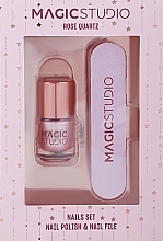 Набор для ногтей - Magic Studio Rose Quartz Nail Set (nail polish/3.2ml + nail file/1pc) — фото N1