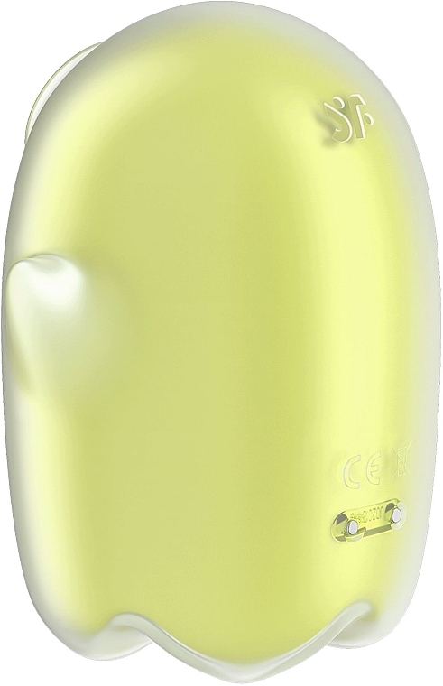 Вакуумный светящийся клиторальный стимулятор, желтый - Satisfyer Glowing Ghost Yellow — фото N4