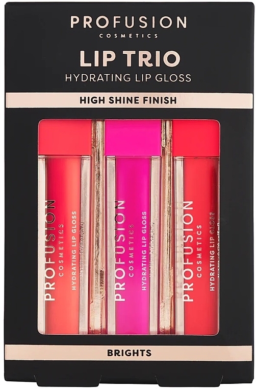 Набір - Profusion Cosmetics Lip Trio  Brights (lip/gloss/3x5ml) — фото N1