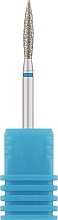 Парфумерія, косметика Фреза алмазна "Полум'я" 243 023LB, діаметр 2,3 мм, синя - Nail Drill